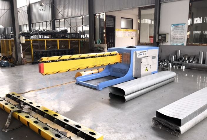 Màquina formadora de conductes ovalats per a la fabricació de conductes en espiral ovalitzador de xapa metàl·lica