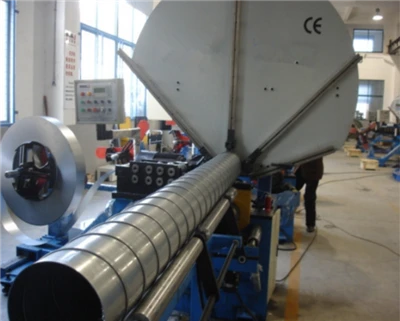 Màquina de bloqueig de doble cargol Màquina de fabricació de conductes en espiral